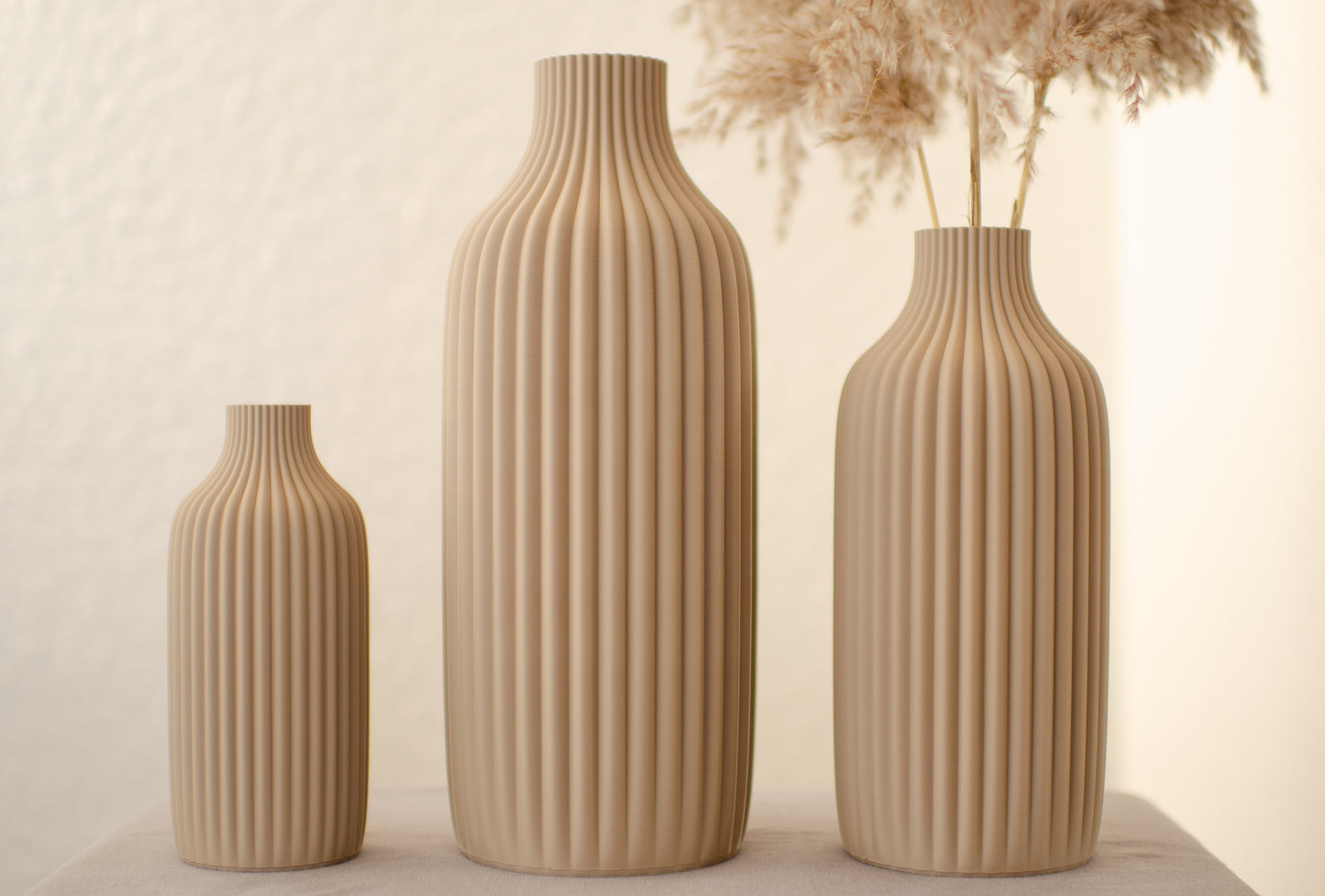Decorative vase "Tolv" in 7 colors up to 60cm for dried flowers/pampas grass/gypsophila
