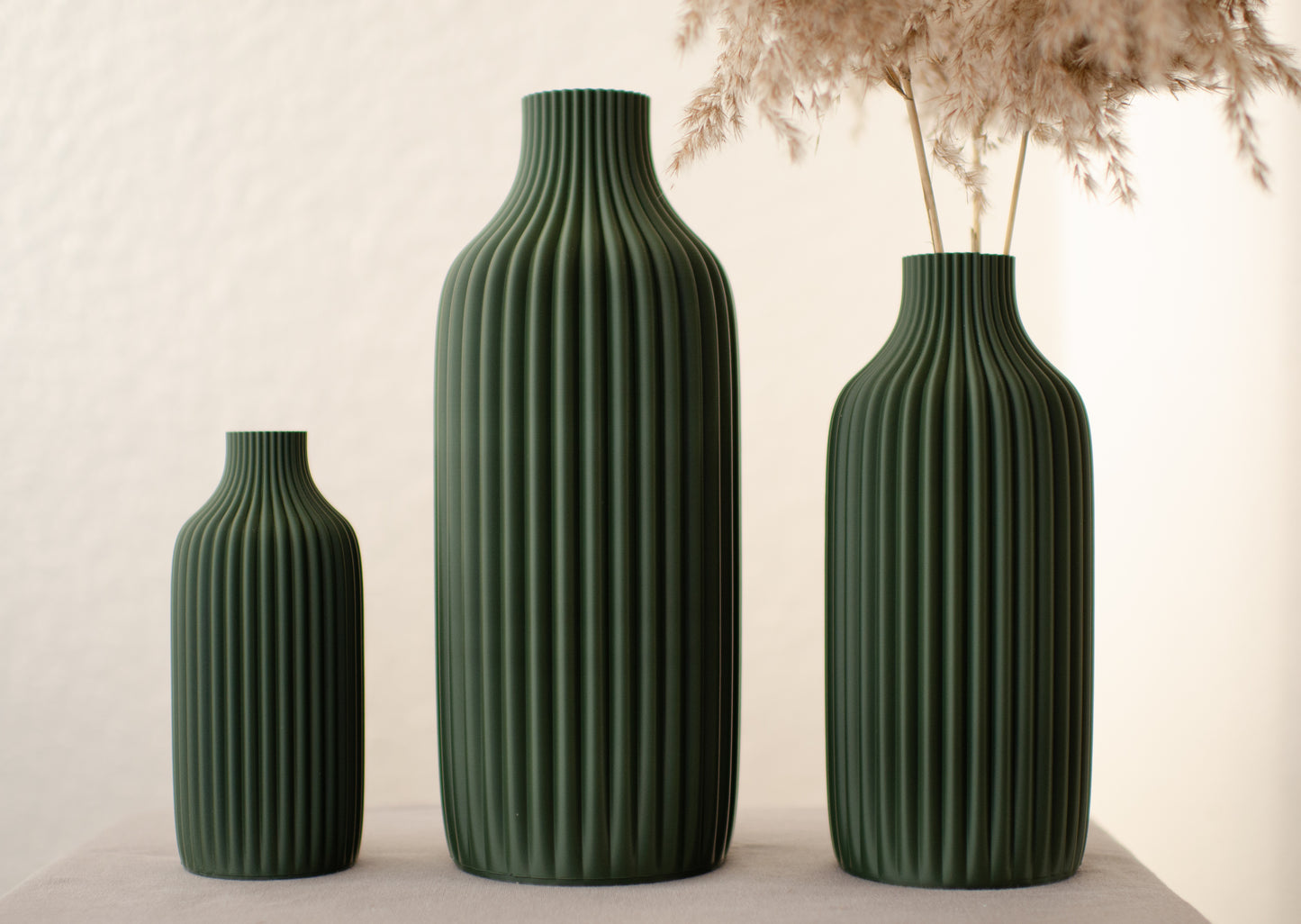 Decorative vase "Tolv" in 7 colors up to 60cm for dried flowers/pampas grass/gypsophila