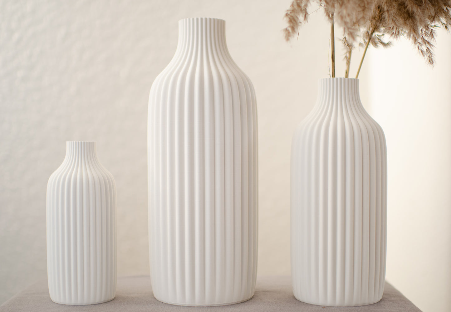 Decorative vase "Tolv" in 7 colors up to 60cm for dried flowers/pampas grass/gypsophila